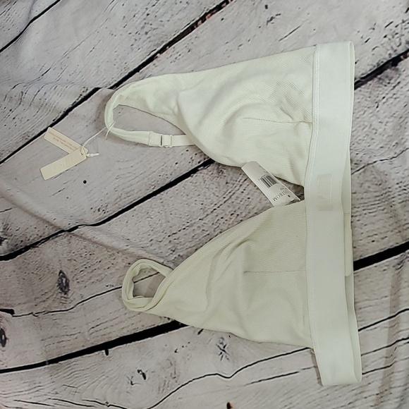 Skims Cotton Plunge Bralette NWT 3X Bone - Picture 3 of 6